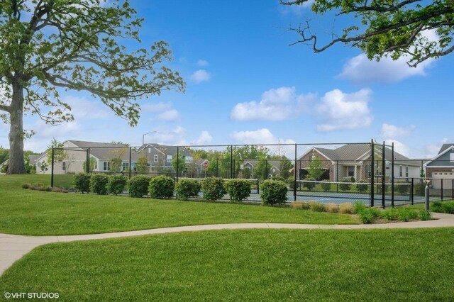 1200 Ardmoor Dr, Crystal Lake, IL 60012 - surrounding community featuring a tennis court and a residential view