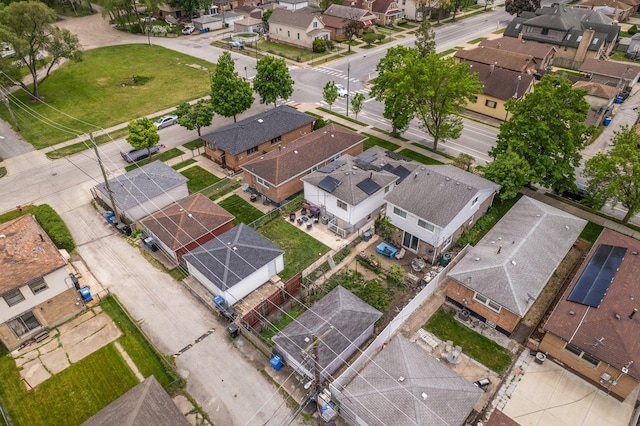 aerial perspective of suburban area