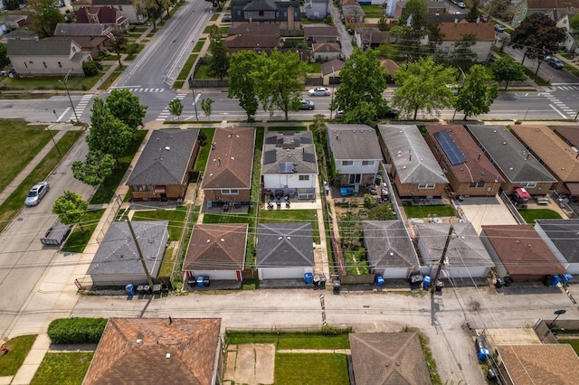 aerial perspective of suburban area