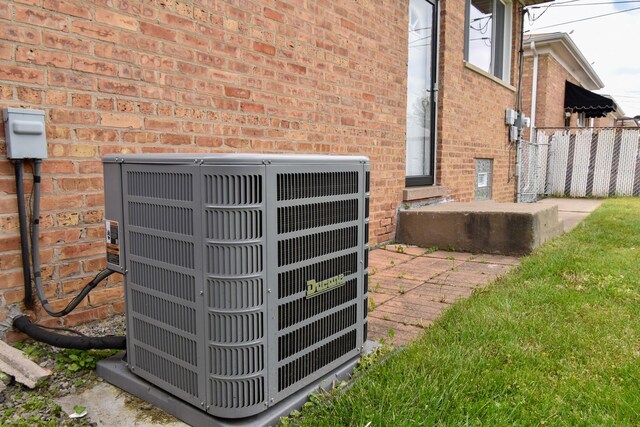430 Marquette Ave, Calumet City, IL 60409 - exterior view of central AC and brick siding