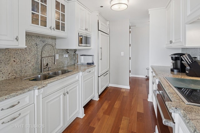 100 E Huron St Unit 4801, Chicago, IL 60611 - kitchen with a sink, appliances with stainless steel finishes, and white cabinets