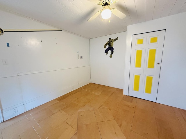204 N Center St, Colfax, IL 61728 - empty room with a ceiling fan