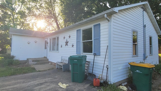 view of side of property