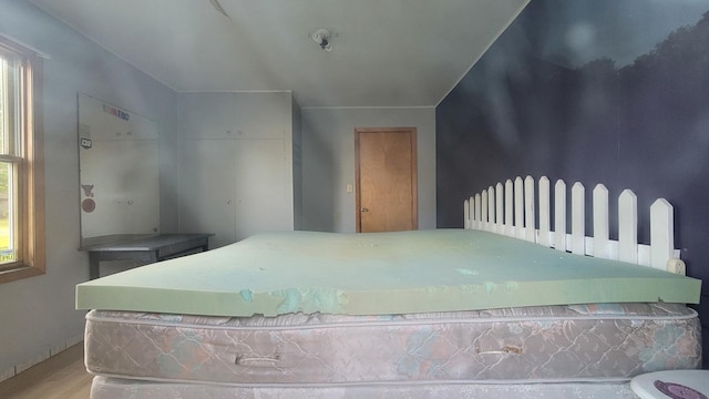 bedroom featuring wood finished floors