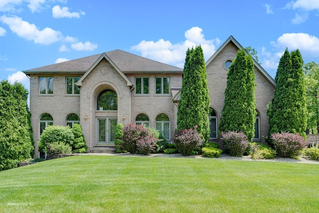 20825 Brookside Blvd, Olympia Fields, IL 60461 - view of front of property featuring a front lawn, brick siding, and roof with shingles