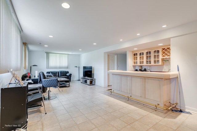 20825 Brookside Blvd, Olympia Fields, IL 60461 - living area featuring bar with sink and recessed lighting