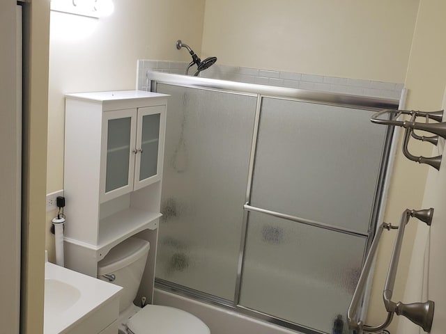 1020 Woodside Dr, Roselle, IL 60172 - full bathroom with vanity and bath / shower combo with glass door