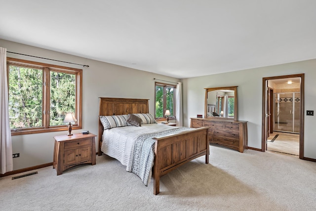 1224 Barclay Cir, Inverness, IL 60010 - bedroom featuring light carpet, baseboards, and ensuite bath