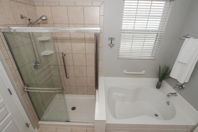 12370 Russet Ln, Huntley, IL 60142 - bathroom featuring a stall shower and a garden tub