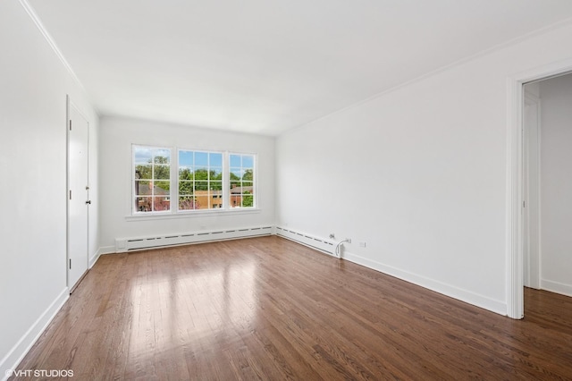 2222 Central St Unit 3, Evanston, IL 60201 - spare room featuring wood finished floors and baseboards