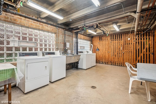 2222 Central St Unit 3, Evanston, IL 60201 - washroom with independent washer and dryer