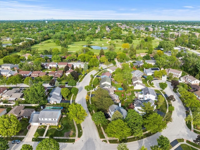 620 W 58th St, Westmont, IL 60559 - aerial perspective of suburban area featuring a large body of water and a golf club