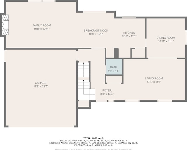 620 W 58th St, Westmont, IL 60559 - floor plan / room layout