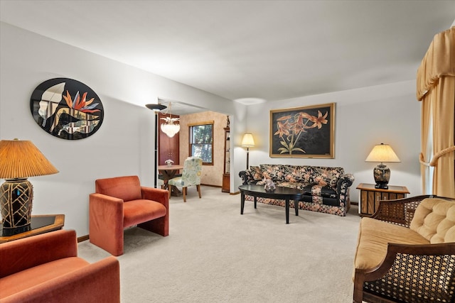 620 W 58th St, Westmont, IL 60559 - living room with carpet flooring and baseboards