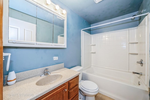 880 Marcella Rd, Merrillville, IN 46410 - full bath with toilet, vanity, and shower / washtub combination