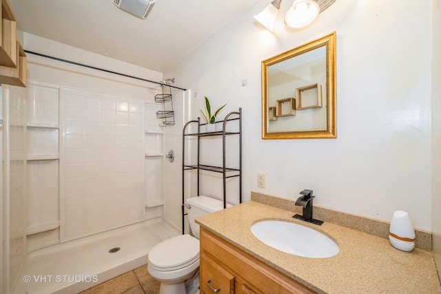880 Marcella Rd, Merrillville, IN 46410 - full bath with a tile shower, toilet, and vanity