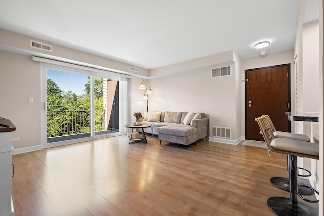 812 N River Rd Unit 3B, Mount Prospect, IL 60056 - living area with light wood-type flooring and baseboards