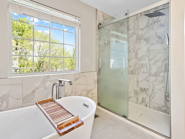 2303 Kentuck Ct, Naperville, IL 60564 - bathroom featuring healthy amount of natural light and a shower stall