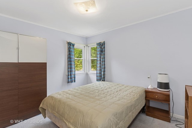 1401 S 6th Ave, Des Plaines, IL 60018 - bedroom featuring carpet floors and ornamental molding
