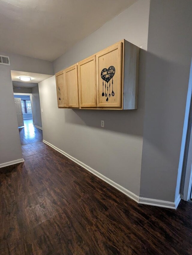 7545 S May St, Chicago, IL 60620 - corridor featuring baseboards and dark wood-type flooring