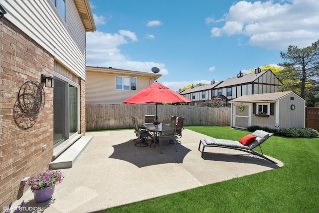 2950 Becket Ave, Westchester, IL 60154 - view of patio / terrace featuring a storage shed and an outdoor structure