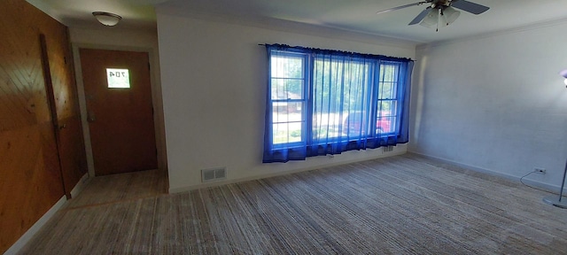 704 S Neltnor Blvd, West Chicago, IL 60185 - unfurnished room featuring a ceiling fan and baseboards