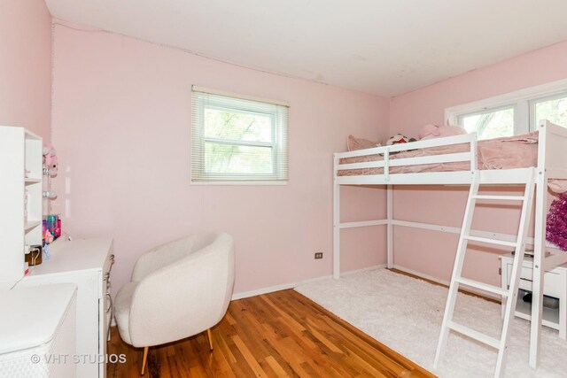 21W353 Drury Ln, Lombard, IL 60148 - bedroom featuring light wood finished floors, multiple windows, and baseboards