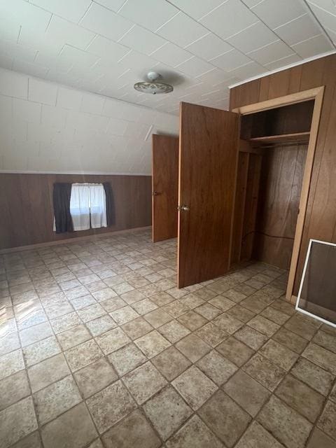 303 W Prairie St, Pontiac, IL 61764 - additional living space with wooden walls