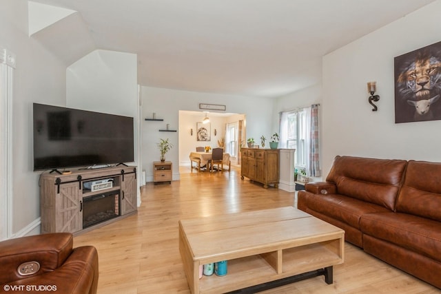 523 Spruce St, Aurora, IL 60506 - living room with light wood-type flooring