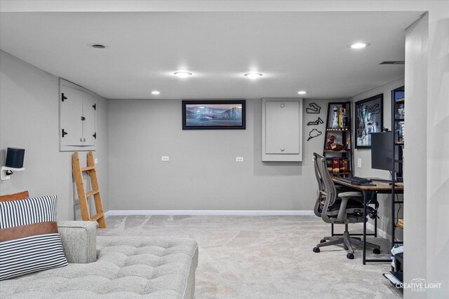 2255 University Dr, Naperville, IL 60565 - office space featuring light colored carpet, recessed lighting, and baseboards