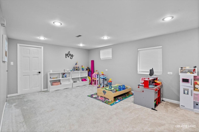 2255 University Dr, Naperville, IL 60565 - recreation room with carpet flooring, recessed lighting, and baseboards