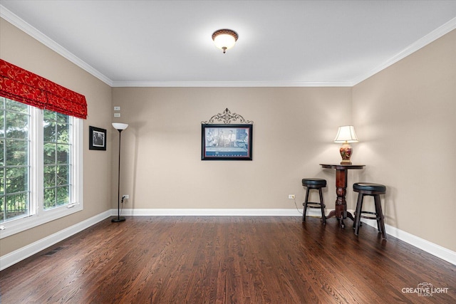 25700 Pastoral Dr, Plainfield, IL 60585 - spare room featuring wood finished floors and ornamental molding