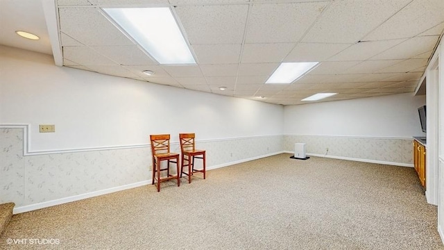 2564 Brockton Cir, Naperville, IL 60565 - carpeted empty room featuring a paneled ceiling