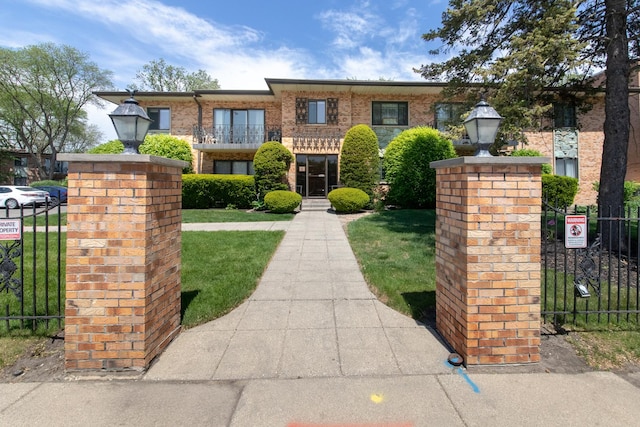 1033 Busse Hwy Unit 1D, Park Ridge, IL 60068 - view of front of property featuring brick siding