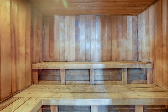 40 E 9th St Unit 716, Chicago, IL 60605 - relaxing sauna with wooden walls and wooden ceiling