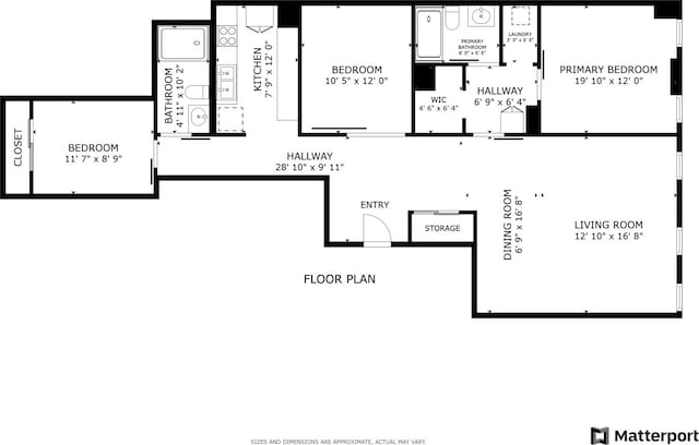 40 E 9th St Unit 716, Chicago, IL 60605 - room layout