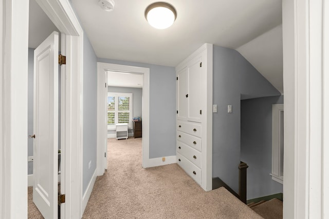 24202 W Commercial St, Plainfield, IL 60544 - corridor featuring light carpet, an upstairs landing, and baseboards