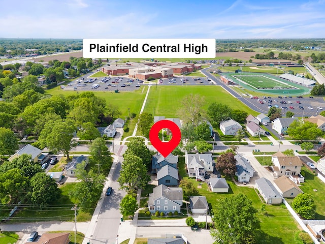 24202 W Commercial St, Plainfield, IL 60544 - aerial perspective of suburban area