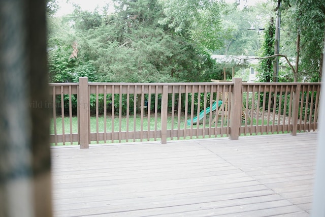 48 Norman St, Kankakee, IL 60901 - wooden terrace featuring a fenced backyard