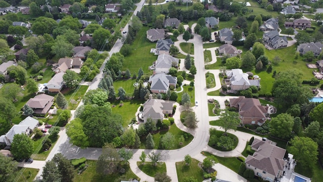 5 Todor Ct, Burr Ridge, IL 60527 - aerial view of property and surrounding area with nearby suburban area