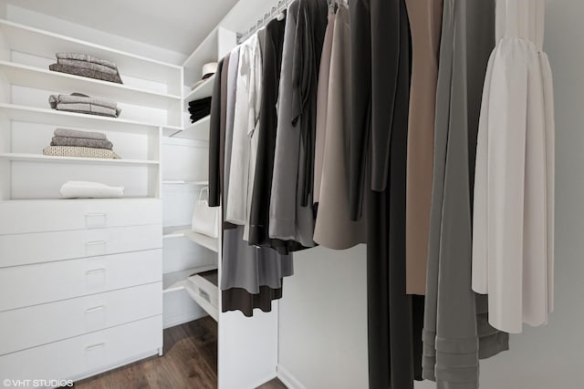 155 N Harbor Dr Unit 610, Chicago, IL 60601 - walk in closet with dark wood finished floors