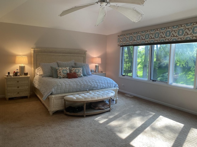 1312 Galloway Dr, Woodstock, IL 60098 - bedroom with carpet flooring, baseboards, and a ceiling fan