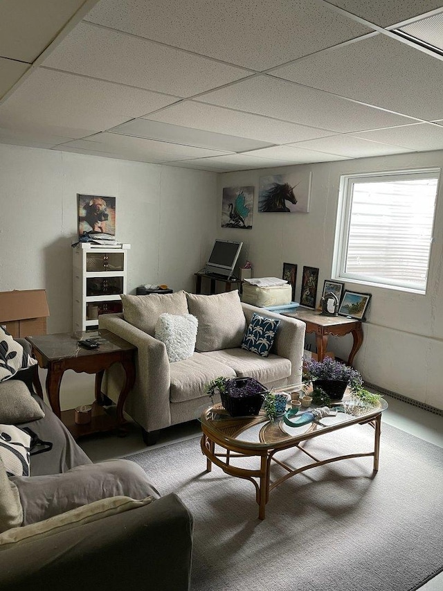 215-217 E Vermont St, Villa Park, IL 60181 - living room featuring a drop ceiling