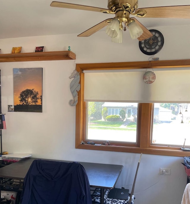 215-217 E Vermont St, Villa Park, IL 60181 - dining space with a ceiling fan