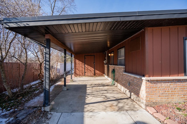 458 Tahoe St, Park Forest, IL 60466 - view of patio featuring an attached carport