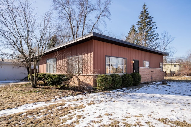 458 Tahoe St, Park Forest, IL 60466 - snow covered property with brick siding