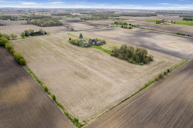 aerial view of sparsely populated area