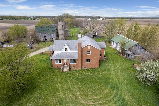 view from above of property