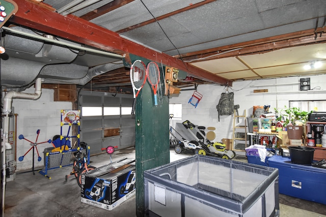 1502 S Mill St, Pontiac, IL 61764 - below grade area featuring concrete block wall