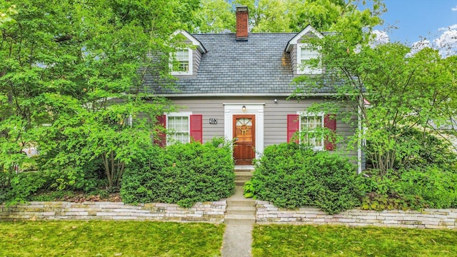 402 S Coler Ave, Urbana, IL 61801 - cape cod-style house with a chimney, a high end roof, and a front lawn